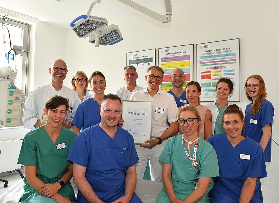 Das Team des Regionalen Traumazentrum mit Zertifikat 