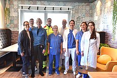 Team Cardiac Arrest Center mit Patient